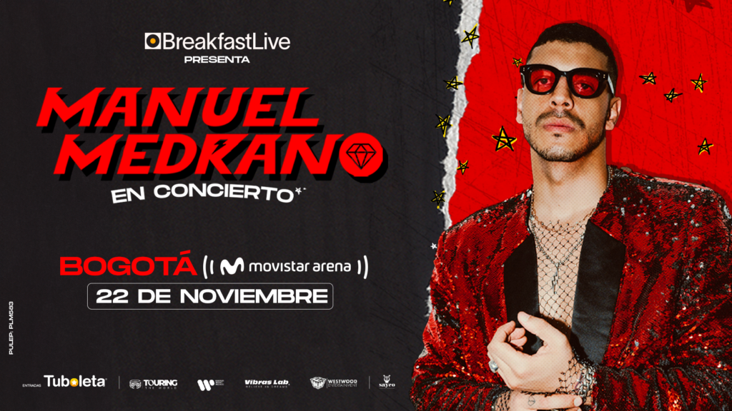 Manuel Medrano announces concert at the Corazón de Bogotá in Bogotá