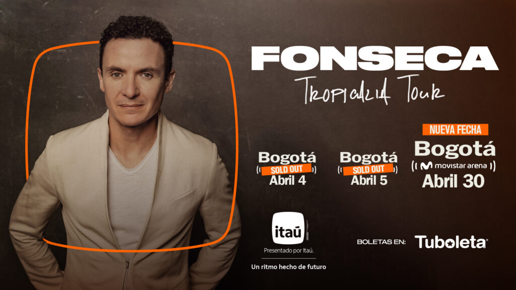 Fonseca en Bogotá: No te pierdas su concierto en el Corazón de Bogotá