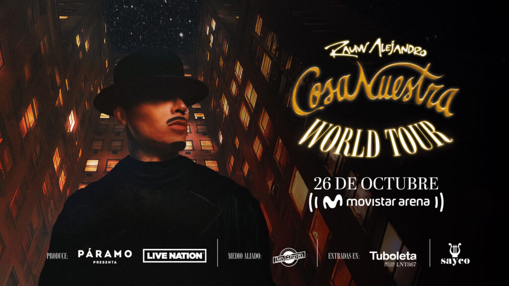 Rauw Alejandro arrives with Cosa Nuestra World Tour to Bogota this 2025!