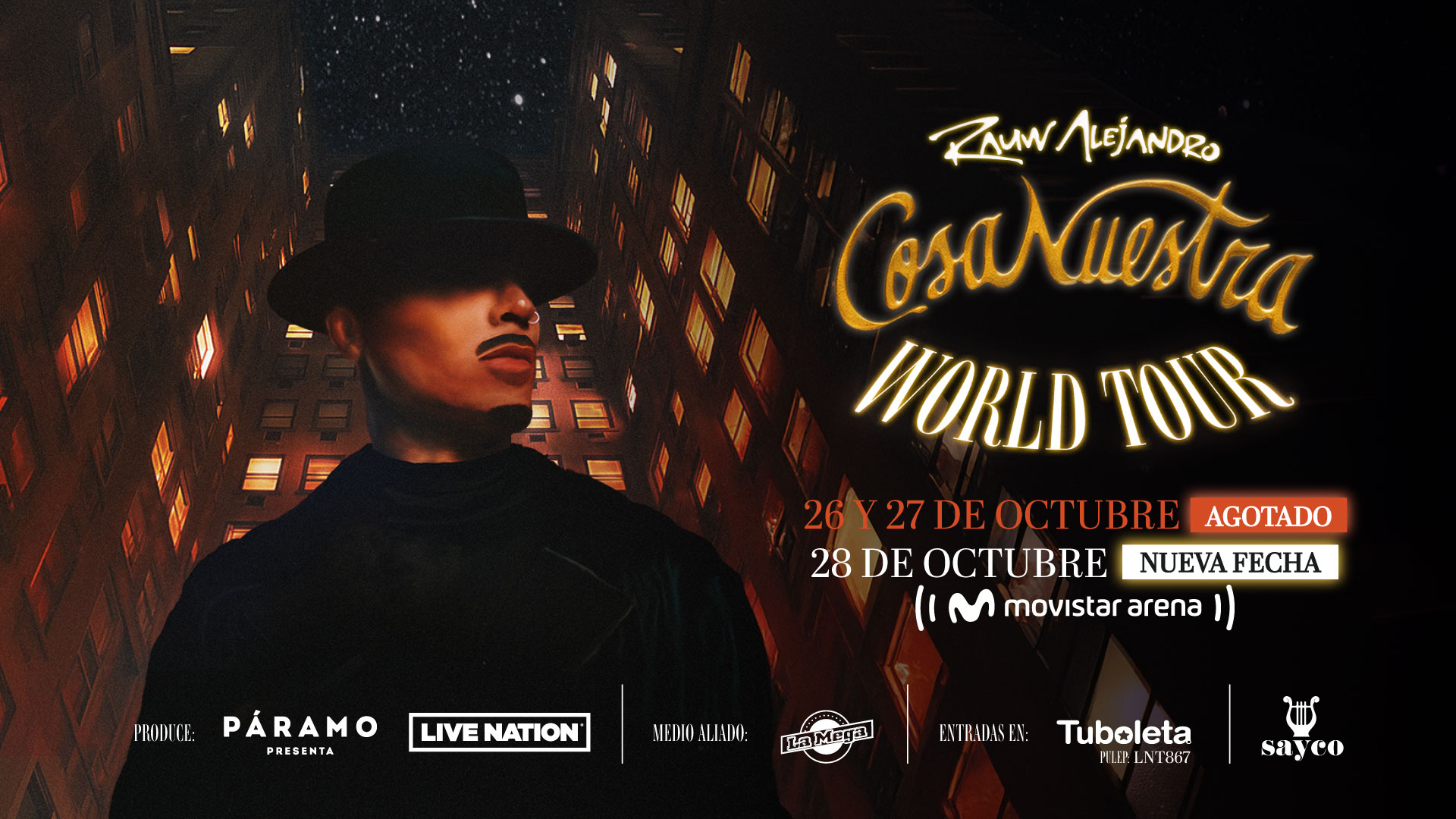 RAUW ALEJANDRO - COSA NUESTRA WORLD TOUR - TERCERA FECHA 2