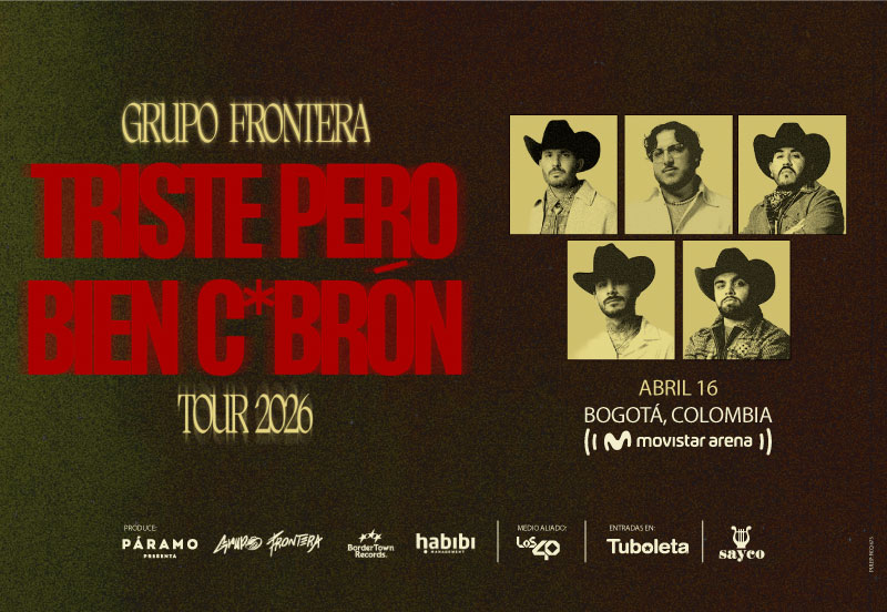 Grupo Frontera llega a Bogotá con su tour “Triste pero bien cabrón”