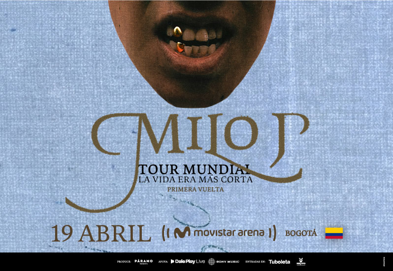 Milo J regresa a Bogotá con su “La vida era más corta Tour Mundial”