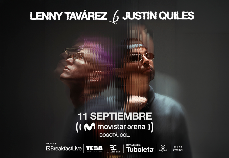 Lenny Tavárez y Justin Quiles en Bogotá: Superarte Tour en el Corazón de Bogotá